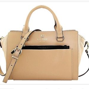 Kate Spade mini Bernadine brown and black satchel